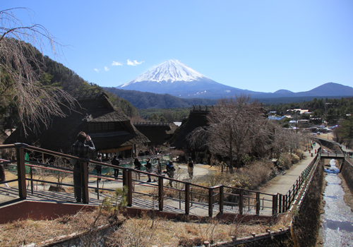 西湖から見た逆さ富士